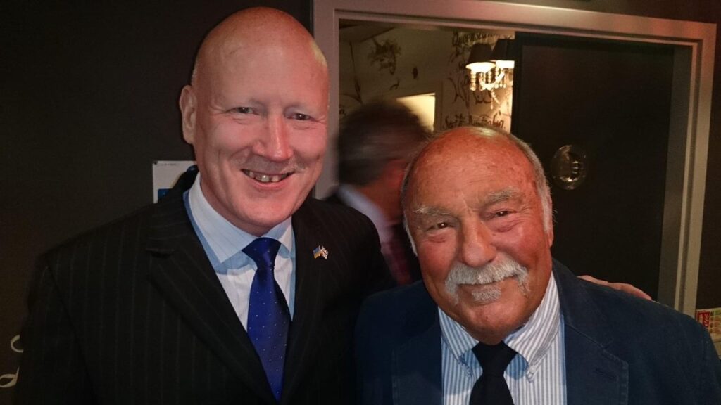 Jimmy Greaves with Ray McRobbie